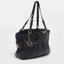 Coach Black Leather Gallery Tote