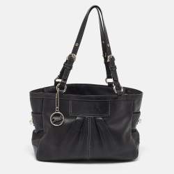 Coach Black Leather Gallery Tote