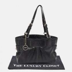 Coach Black Leather Gallery Tote