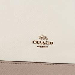 Pre Owned Coach Tricolor Leather Sierra Satchel