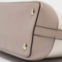 Pre Owned Coach Tricolor Leather Sierra Satchel