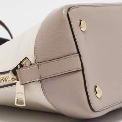 Pre Owned Coach Tricolor Leather Sierra Satchel