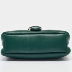 Pre Owned Coach Dark Green Leather Tabby Pillow 26 Shoulder Bag