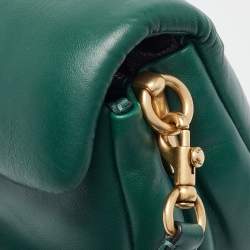 Pre Owned Coach Dark Green Leather Tabby Pillow 26 Shoulder Bag