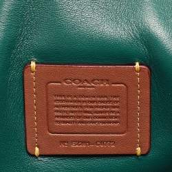 Pre Owned Coach Dark Green Leather Tabby Pillow 26 Shoulder Bag