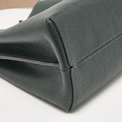 Pre Owned Coach Dark Green Leather Willow Bucket Bag