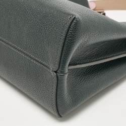 Pre Owned Coach Dark Green Leather Willow Bucket Bag