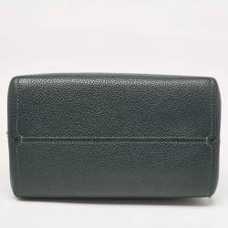 Pre Owned Coach Dark Green Leather Willow Bucket Bag