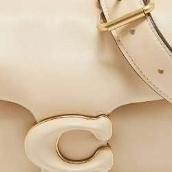 Coach Beige Leather Tabby Pillow 26 Shoulder Bag