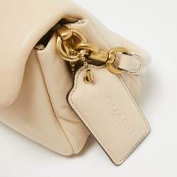 Coach Beige Leather Tabby Pillow 26 Shoulder Bag