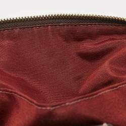 Coach White Leather and Python Embossed Emma Satchel