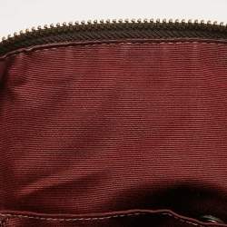 Coach White Leather and Python Embossed Emma Satchel