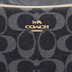 Coach Blue Signature Canvas Jes Camera Crossbody Bag