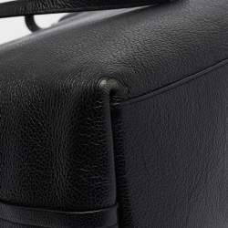 Pre Owned حقيبة يد كوتش جلد حبيبي أسود