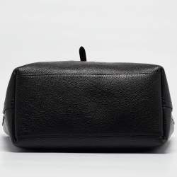 Pre Owned حقيبة يد كوتش جلد حبيبي أسود