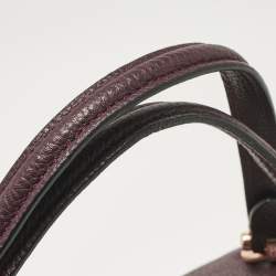 Coach Purple Pebbled Leather Prairie Satchel