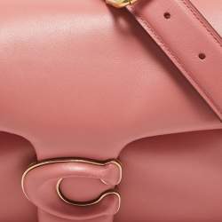 Coach Dark Pink Leather Tabby Pillow 26 Shoulder Bag