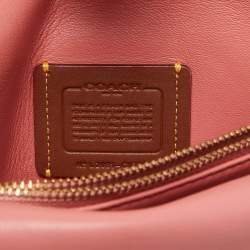Coach Dark Pink Leather Tabby Pillow 26 Shoulder Bag