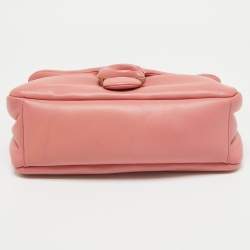 Coach Dark Pink Leather Tabby Pillow 26 Shoulder Bag