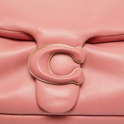 Coach Dark Pink Leather Tabby Pillow 26 Shoulder Bag