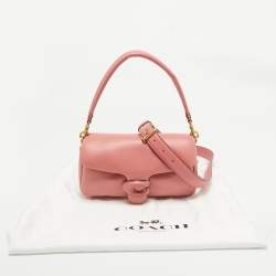 Coach Dark Pink Leather Tabby Pillow 26 Shoulder Bag