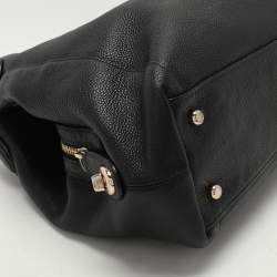 Coach Black Leather Edie 31 Satchel