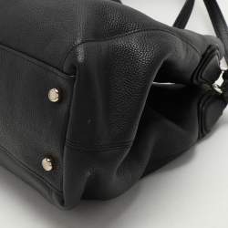 Coach Black Leather Edie 31 Satchel