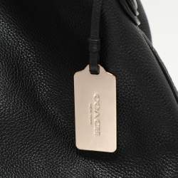 Coach Black Leather Edie 31 Satchel