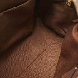 Coach Beige/Brown Signature Coated Canvas and Leather Mini Bennett Satchel
