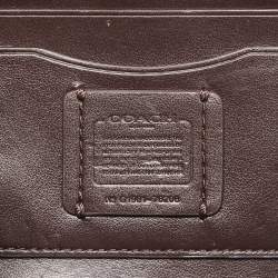 Coach Black/Burgundy Leather Scallop Studded Marlow Crossbody Bag