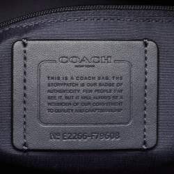 Coach Navy Blue Leather Gallery Tote