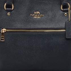 Coach Navy Blue Leather Gallery Tote