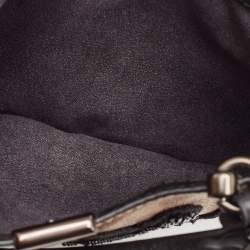 Coach Black/Brown Signature Coated Canvas and Leather Dreamer Embellished Satchel