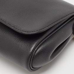 Coach Black Leather Crosstown Turnlock Crossbody Bag