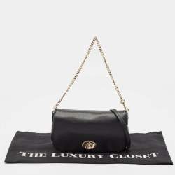 Coach Black Leather Crosstown Turnlock Crossbody Bag
