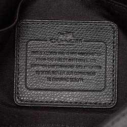 Coach Black Leather Crosstown Turnlock Crossbody Bag