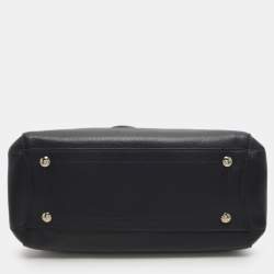 Pre Owned Coach Navy Blue Leather Margot Satchel