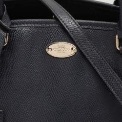 Pre Owned Coach Navy Blue Leather Margot Satchel