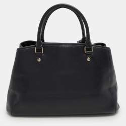 Pre Owned Coach Navy Blue Leather Margot Satchel