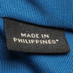 Coach Beige/Blue Signature Coated Canvas File Crossbody Bag