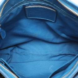 Coach Beige/Blue Signature Coated Canvas File Crossbody Bag
