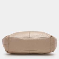 Pre Owned Coach Beige Leather Lexy Tote
