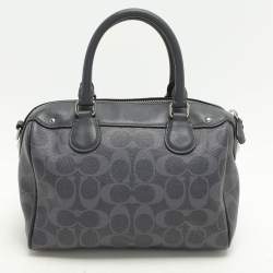 Coach Black Leather Mini Bennett Satchel