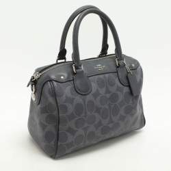 Coach Black Leather Mini Bennett Satchel