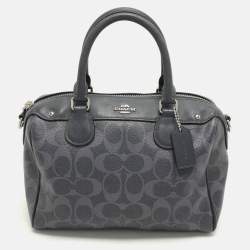 Coach Black Leather Mini Bennett Satchel