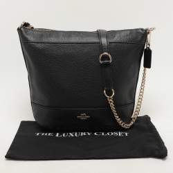 Coach Black Leather Crossbody Bag