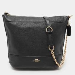 Coach Black Leather Crossbody Bag