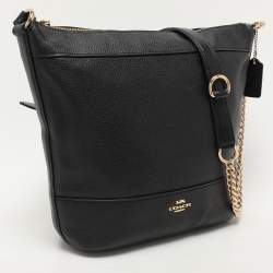 Coach Black Leather Crossbody Bag