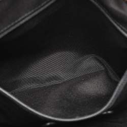 Pre Owned Coach Black/Brown Signature Coated Canvas and Leather City Zip Tote