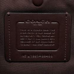 Pre Owned Coach Black Leather and Suede Lora Carryall Satchel